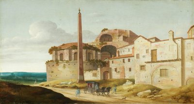 Kerk van Santa Maria della Febbre, Rome door Pieter Jansz Saenredam