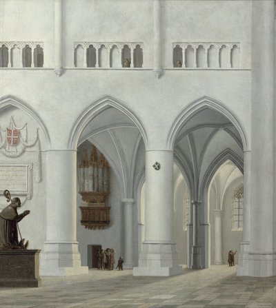 Interieur van de kerk van St. Bavo, Haarlem, 1630 door Pieter Jansz Saenredam