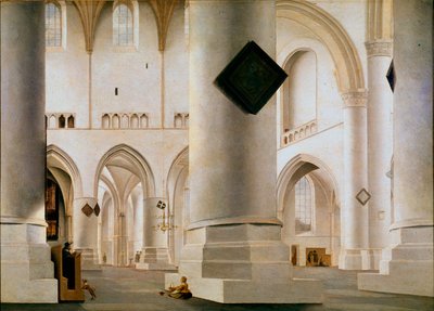 Interieur van de Grote Kerk van Haarlem door Pieter Jansz Saenredam