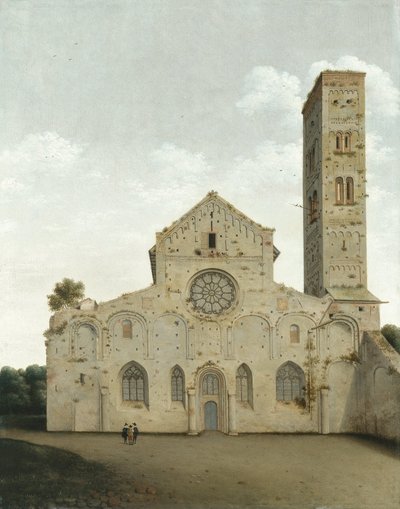 De Westelijke Gevel van de Kerk van Sint-Maria in Utrecht door Pieter Jansz Saenredam