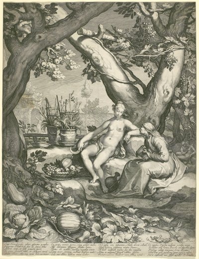 Vertumnus Leent de Gedaante van een Oude Vrouw om Pomona