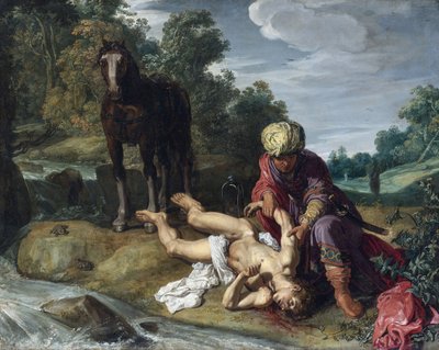 De barmhartige Samaritaan door Pieter Lastman