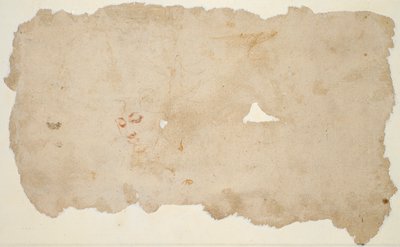 Hagar en de Engel (recto); Schets van het Gezicht van een Vrouw (verso) door Pieter Lastman