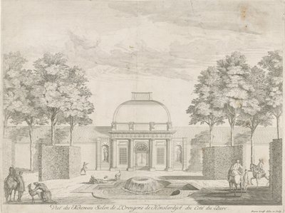 Oranjerie van Honselersdijk, gezien vanaf het park door Pieter Loofs