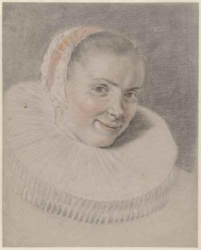 Portret van Beatrix van der Laen door Pieter Louw