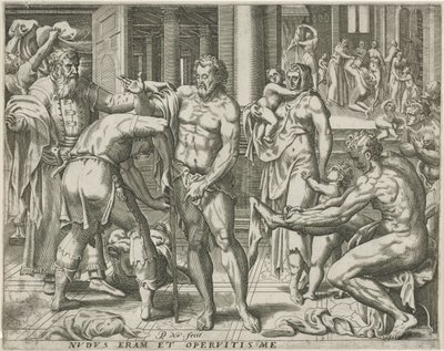 Kleden van de naakten door Pieter Nagel