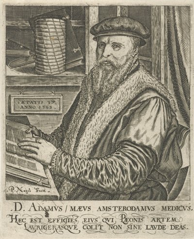 Portret van Adam Maeus door Pieter Nagel