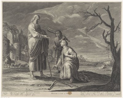 Elia en de weduwe van Sarefat door Pieter Nolpe