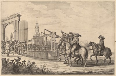 Intocht van Marie de Medici in Amsterdam [plaat 1 van 6] door Pieter Nolpe