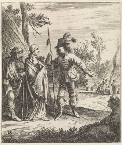 Konstance in gesprek met Don Jan door Pieter Nolpe