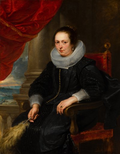 Portret van Clara Fourment door Pieter Paul Rubens