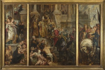 Schets voor Hoogaltaarstuk, Sint-Baafs, Gent, 1612 door Peter Paul Rubens