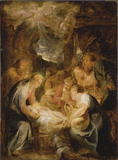 De Aanbidding van de Herders door Pieter Paul Rubens