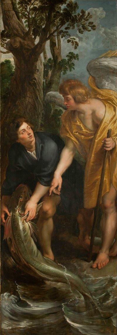 De Wonderbaarlijke Visvangst Drieluik, rechter paneel, 1618-1619 door Pieter Paul Rubens
