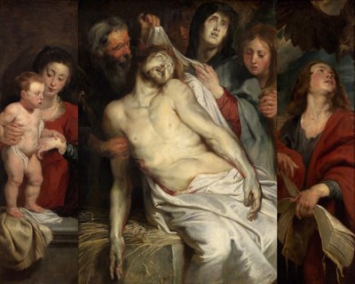 De Bewening over de Dode Christus (Christus op het Stro) door Peter Paul Rubens
