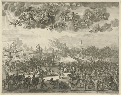 Vertrek van Karel II uit Scheveningen naar Engeland, 1660 door Pieter Philippe