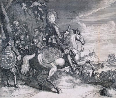 Ruiterportret van Alexander Danilovich Menshikov door Pieter Pickaert