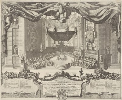 Gezicht in de Sint-Pietersbasiliek door Pieter Schenk (I)