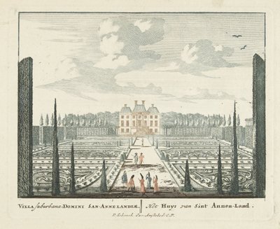 Gezicht op landhuis Clingendael te Den Haag Uitgeleesene Gesichte van het Wijdvermaarde Loo als andere vorstelijke Huisen Admirandorum quadruplex spectaculum door Pieter Schenk (I)
