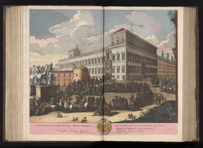 Piazza del Quirinale te Rome door Pieter Schenk (I)