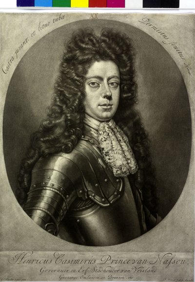 Graaf van Nassau-Diez Hendrik Casimir II (prent) door Pieter Schenk