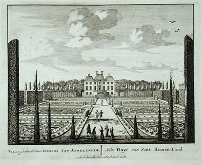 Huis en tuinen in Saint Annen-Land, uit 