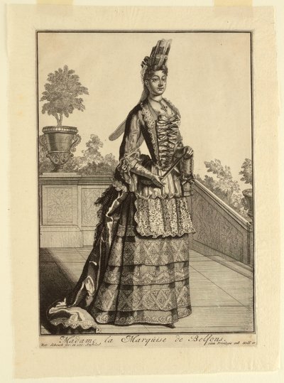 Mme la Marquise de Belfons door Pieter Schenk