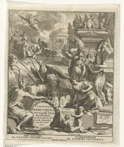 Titelblad voor de Europische Mercurius van 1702 door Pieter Sluyter