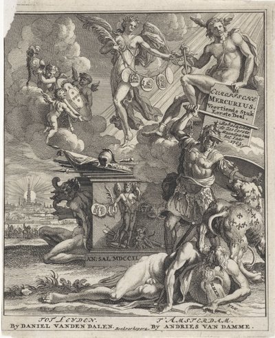 Titelpagina voor: Europische Mercurius, 14de stuk, 1ste deel, 1703 door Pieter Sluyter