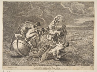 Wonderbaarlijke visvangst, 1595-1657 door Pieter Soutman