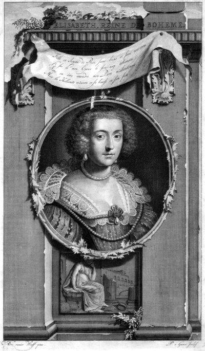 Elizabeth van Bohemen, ca. 1697 door Pieter Stevens van Gunst