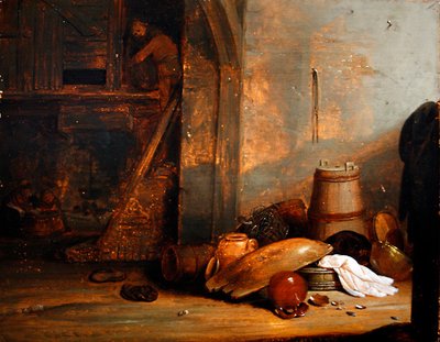 Een Boereninterieur door Pieter Symonsz. Potter