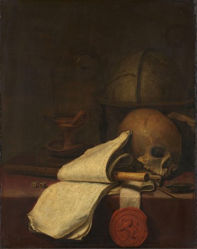 Vanitas stilleven door Pieter Symonsz Potter