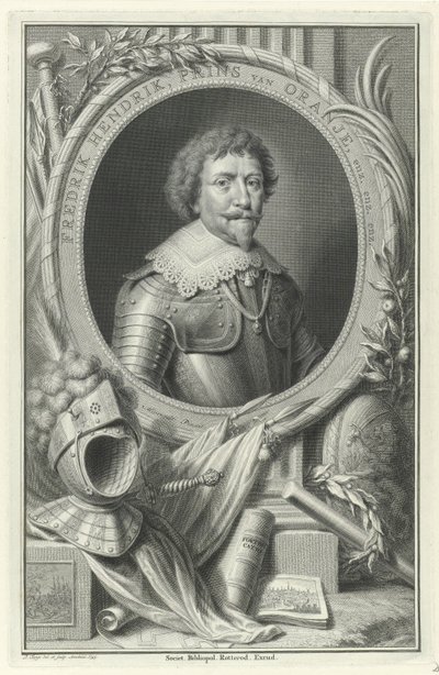 Portret van Frederik Hendrik, prins van Oranje-Nassau door Pieter Tanjé