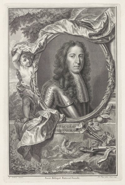 Portret van Willem III, prins van Oranje door Pieter Tanjé