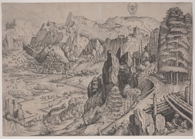 Magdalena Poenitens, prent gemaakt door Jan en Lucas van Duetecum door Pieter The Elder (after) Brueghel