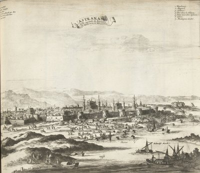 Astrachan, 1726 door Pieter Van der Aa