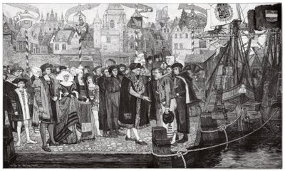 Suikerhandel, Antwerpen, ca. 1510-20 door Pieter Verhaert