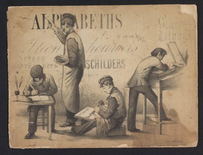 Album met lettertypen door Pieter Wilhelmus van de Weijer