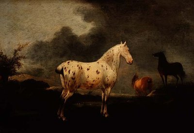 Landschap met een Appelschimmel, ca. 1670 door Pieter Wouwermans or Wouwerman