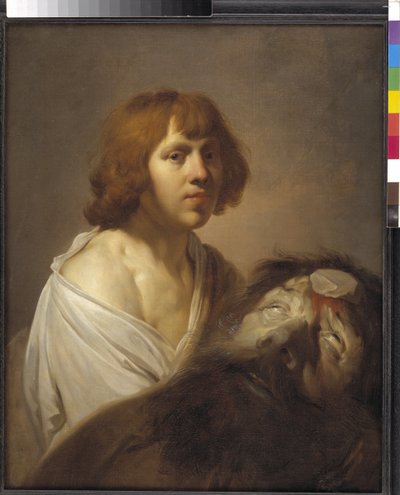 David met het Hoofd van Goliath door Pieter de Grebber