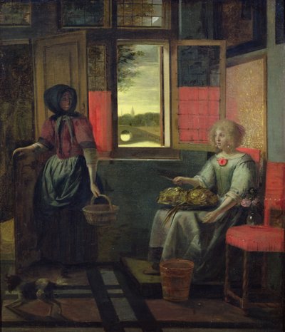 Een Nederlands interieur door Pieter de Hooch