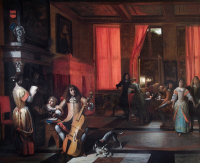Een muzikaal gezelschap, c.1675 door Pieter de Hooch