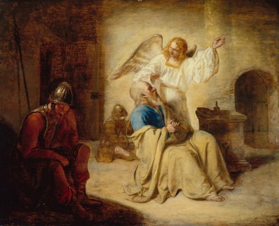 Bevrijding van St. Peter uit de gevangenis door Pieter de Hooch