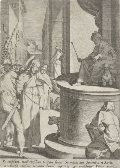 Christus voor Pilatus door Pieter de Jode (I)