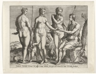 Oordeel van Paris door Pieter de Jode (I)