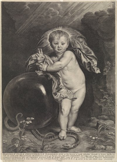Christuskind met rijksappel door Pieter de Jode (II)