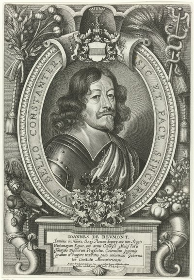 Portret van Johann von Reumont door Pieter de Jode (II)