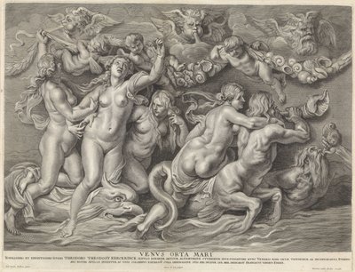 Venus op zee door Pieter de Jode (II)