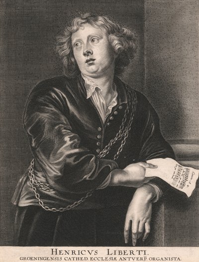 Henricus Liberti, Groeningensis Cathed. Ecclesiæ Antuerp. Organista door Pieter de Jode